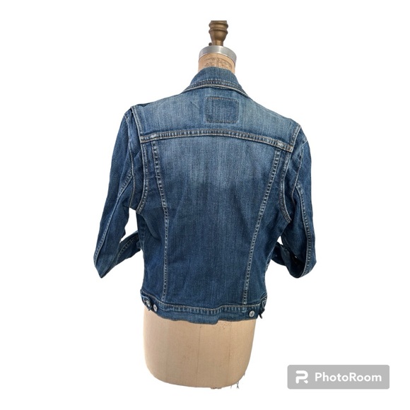 Vintage Levi’s Denim Jacket Size Small Indigo Blue Jean Jacket Pre-Loved - Picture 2 of 10